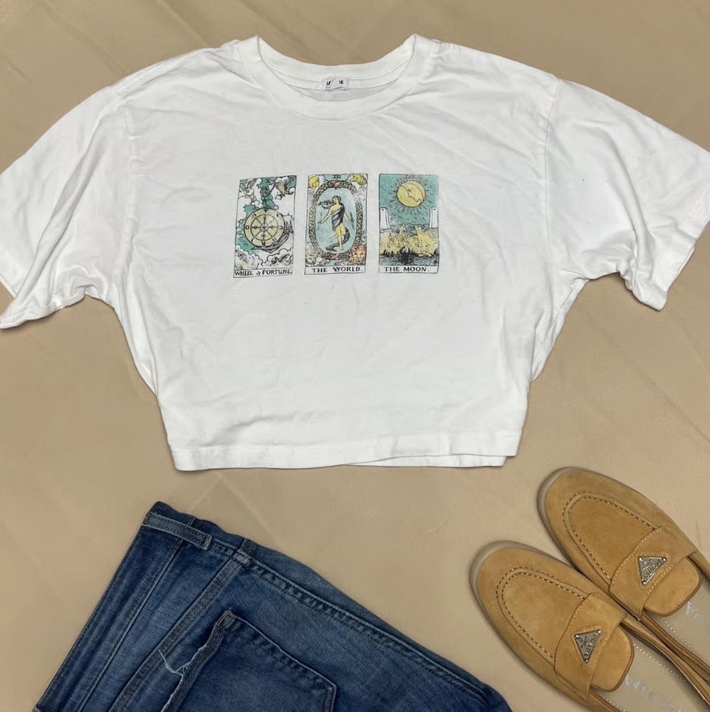 GARAGE Tarot Card Washed Loose Tee